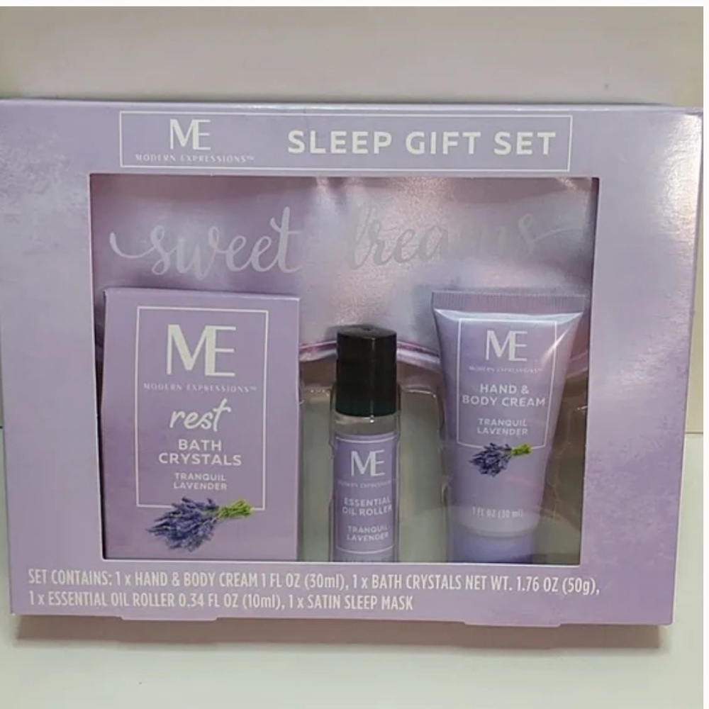 Modern expressions sleep gift set lavender